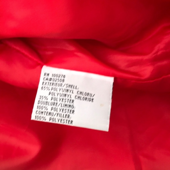 Red pleather Marco Jacket - Picture 4 of 4